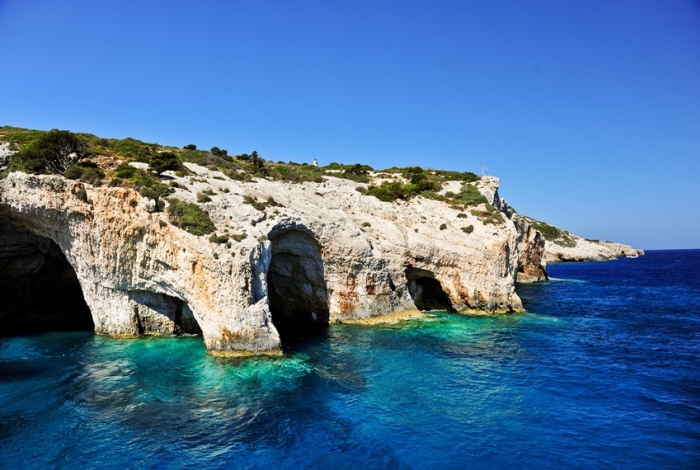 Le grotte blu di Zante