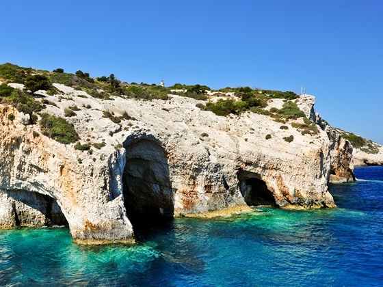 Le grotte blu di Zante